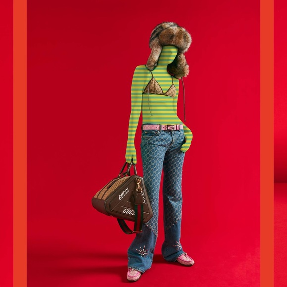 GUCCI X PALACE Triferg Canvas GG-P Duffle Bag - Picture 16 of 17